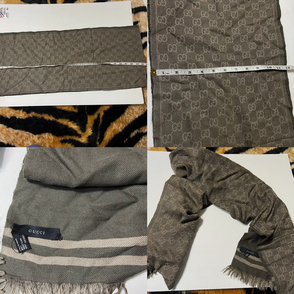 Authentic Gucci wool  Scarf - Picture 4 of 13